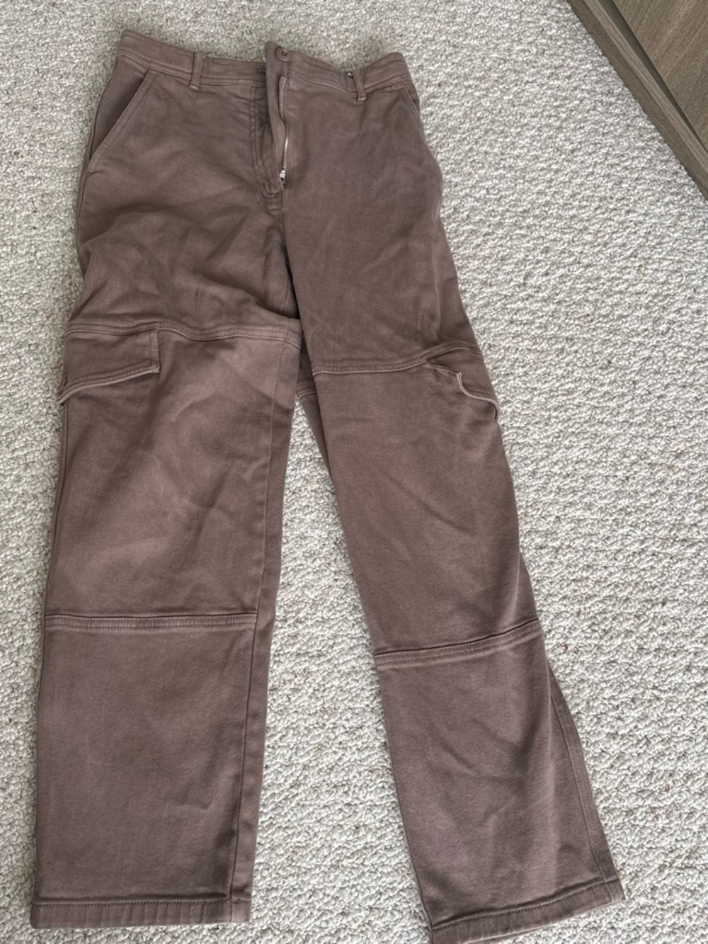 Aritzia Straight Leg Pants in Brown
